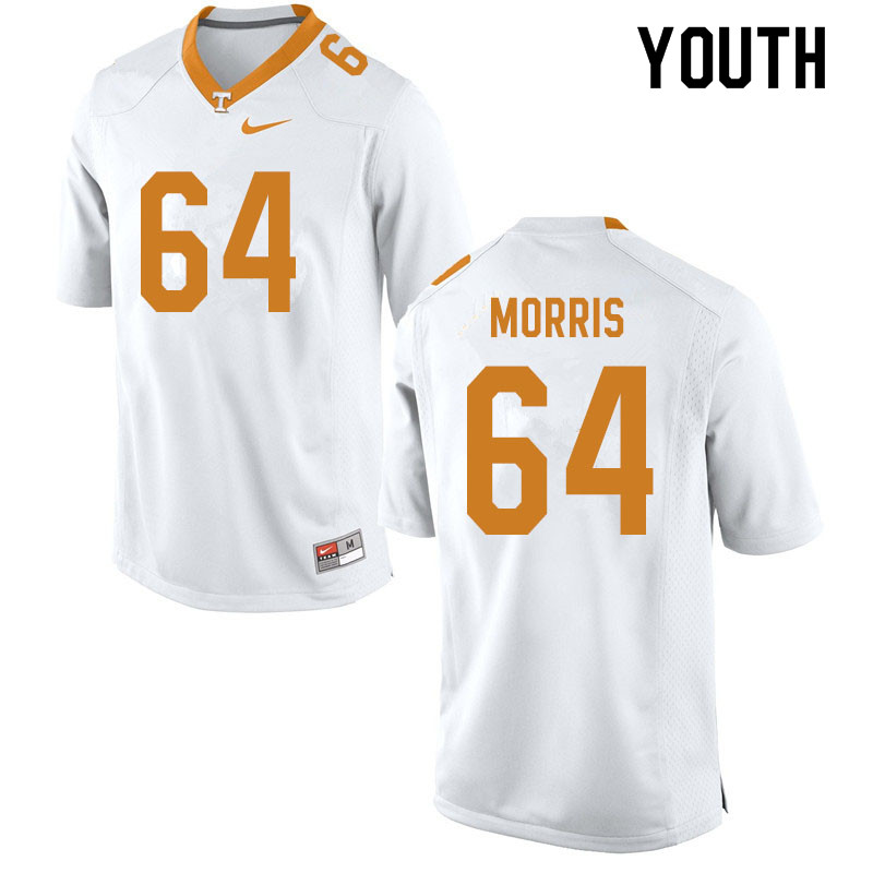 Youth #64 Wanya Morris Tennessee Volunteers College Football Jerseys Sale-White - Click Image to Close